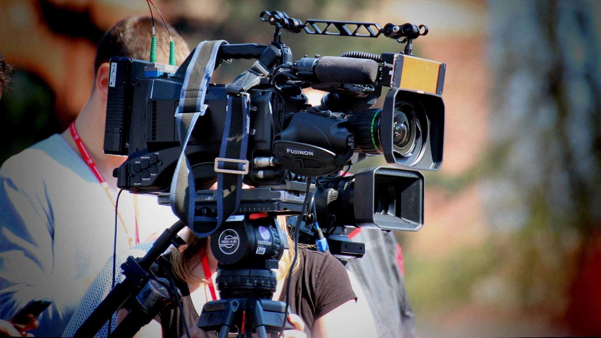 Caméra professionnelle en tournage