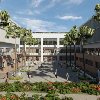 Image de modélisation du campus de Málaga en Espagne